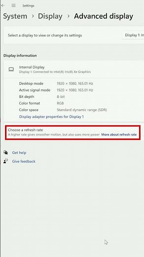 Cambie la frecuencia de actualización de su pantalla en Windows 11