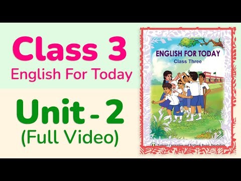 Class 3 English || Unit 2 (Full Video) || My Family Friends and Numbers