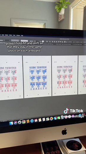 Using Adobe Illustrator for screen printing #screenprinting #colorseparation #adobe #illustratortutorial #screenprint #howtotiktok #pridetshirt