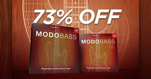 IK Multimedia MODO BASS 2 virtual instrument on sale for $49.99 USD