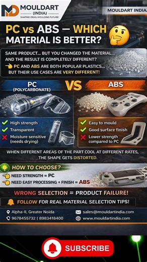 “PC vs ABS — which material is better? 🤔”