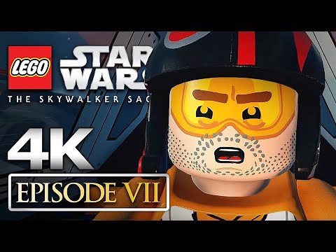 LEGO Star Wars Episode 7 THE FORCE AWAKENS All Cutscenes (Game Movie) Skywalker Saga 4K Ultra HD