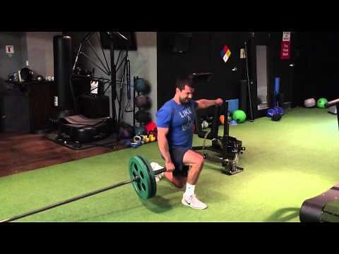 Landmine Step Through Lunges
