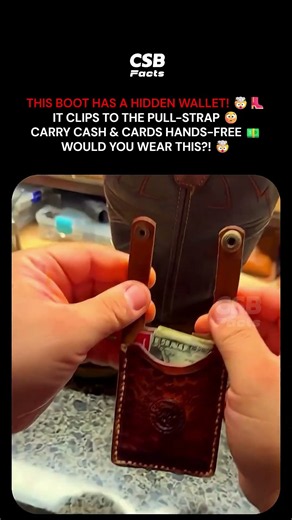 This Wallet Hides on Your Cowboy Boot 🤯👢 #shorts