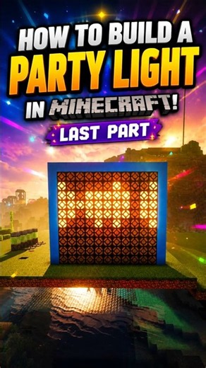 🎉How to Build a PARTY LIGHT in Minecraft! 💡 | LAST Part