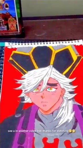 drew my very own douma fan art😁😁