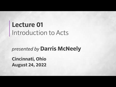 01 - Introduction to Acts | Acts of the Apostles