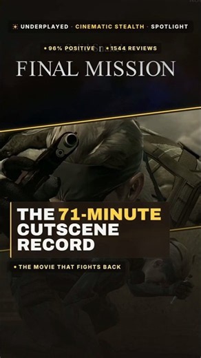 Metal Gear Solid 4's 71-Minute Cutscene Record Finally Hits PC in 4K60 #HiddenGems
