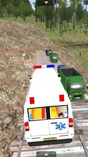 Force Kerala Mod Ambulance🚑🆚 Pool Road Ambulance Drive #bussimulatorindonesia#bussid#ambulance#ets2