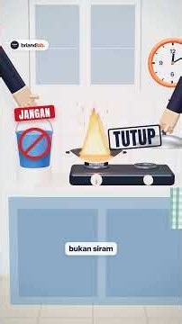 Wajan kebakar? Jangan disiram air, tutup wajannya