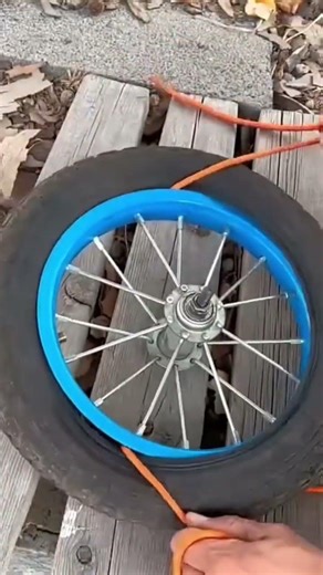This is how to attach tires to a file using a string easily and quickly