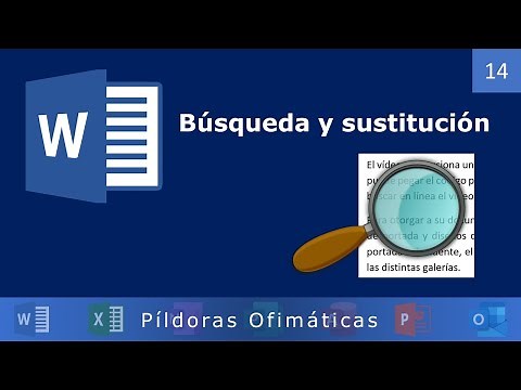 Funciones de BÚSQUEDA y SUSTITUCIÓN en Word