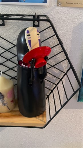 @ghibli.style on Instagram: "He only eats one thing… coins 👀 Feed No-Face and watch your savings disappear inside 😭 Get yours — link in bio. #nofacepiggybank #ghibli #animefinds"