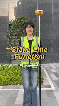 ✅ How to do Stake Line in Hi-Survey#hitarget #gnssrtk #constructionindustry #surveyandmapping
