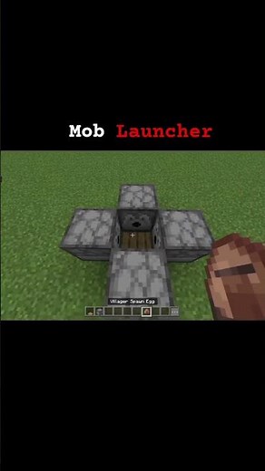 how to make a mob launcher 😁 in Minecraft #minecraft #gaming #mobs #sksplays.