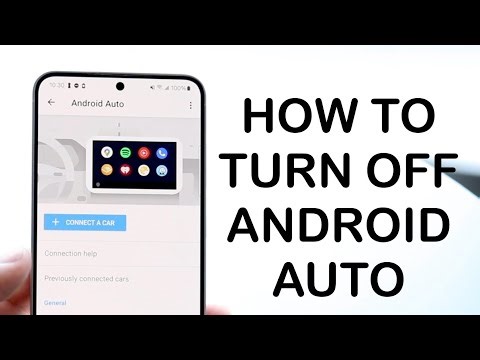 How To Turn Off Android Auto On ANY Android! (2024)