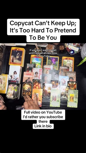 Copycat Can’t Keep Up; It’s Too Hard To Pretend To Be You Full reading available on my YouTube channel. Link in bio. Don’t forget to subscribe ☀️ For personals please email me at Blurose.oracle@gmail.com please allow 24 hours for reply; I will not reach out to you first. Subscribe to my YouTube just in case I get b@nned again Be safe out here 🫶🏽 Subscribe to my sister channel, Rose Body Frequency, if subliminals and affirmations are your thing; link in my YouTube bio
