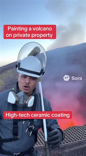 Painting a volcano on private property. #ProfessionalPainter #residentialpainting #PaintingTrends #CustomPainting #volcano