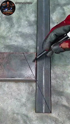 Perfect 90° Angle Cutting & Welding Trick 🔥 | Metal Fabrication Work Tutorial #diy