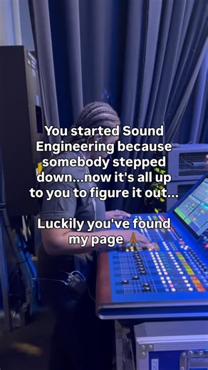 Markex Productions | Audio & Sound Engineering on Instagram: "I was in that same exact situation yearssss ago! And I'm here to help. My page is all about Sound Engineering and Audio Education!"