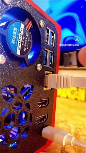 Raspberry Pi 5 Desktop Mini PC 3d printed