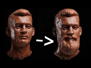 Sculpting A Beard In Clay