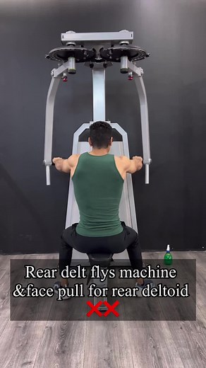 Strengthen Your Rear Deltoid with Rear Delt Flys Machine & Face Pull Exercises