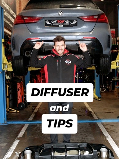 Upgrade Your BMW F40 1 Series with Gloss Black Diffuser