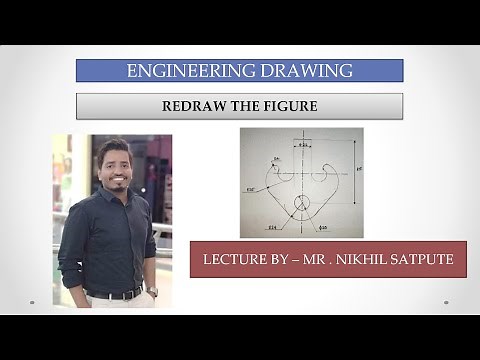 Engineering Drawing | Redraw the figure | Easy drawing techniques | Learn with nikhil