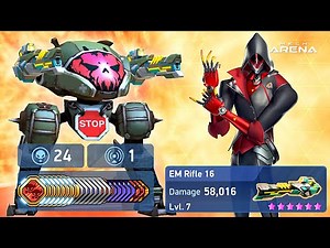 Lancer with EM Rifle 16 - Mech Arena