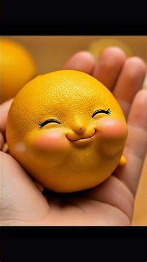 Cute Kawaii Lemon Face 🍋 | Ultra-Realistic Food Creature Macro Art