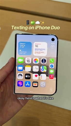Texting test on the iPhone Duo📱💅🏼💗