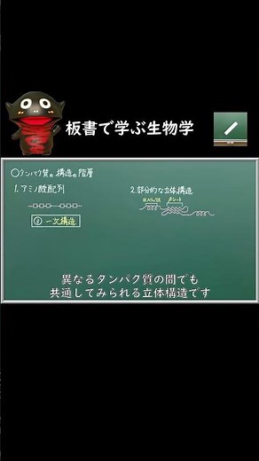 タンパク質の一次構造～四次構造#shorts