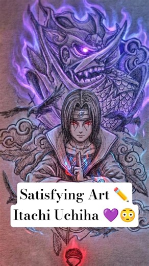 Transition Alert ⚠️ 🚨 Itachi Uchiha 😳✍️ #itachi #anime #animeart #glowart #art #shorts