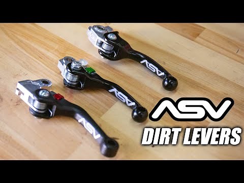 The difference between ASV C6, F4, and F2 Series Motorcycle Dirt Levers