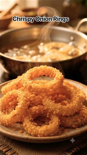 10 minutes Crispy Onion Rings Recipe 🧅 | Easy & Crunchy #shorts #ytshorts #cooking #recipe