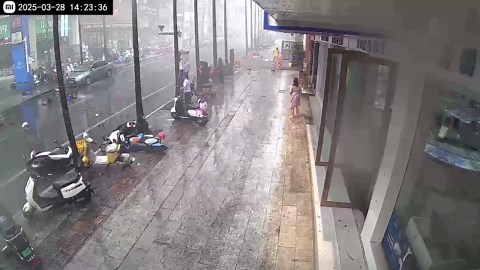 China: Rooftop Pool Water Floods Streets in Ruili in Terrifying Quake Aftermath