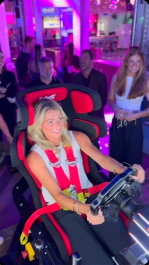 Last nights’s private event on broadway in Nashville was a hit with the P1 “S” 4DOF racing simulator. 🏙️ 🏎️ 💨 | Podium 1 Racing