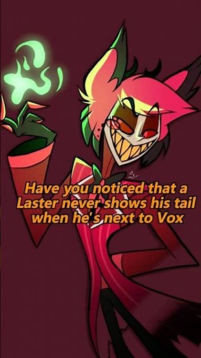 Have you noticed that Alastor never shows his tail when he's next to Vox? #hazbinhotel #usa #fyp #fo