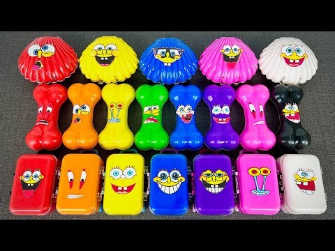 Slime Surprise with SpongeBob Characters 🧽✨ Clay Shells & Eggs | Satisfying ASMR