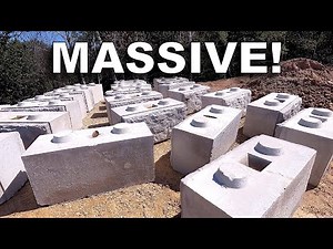 Last Prep Work B4 HUGE CONCRETE BLOCK Retaining Wall Goes Up!!!