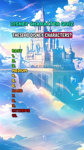 Can you name these 10 Disney characters? #disneymoviequiz #quiz #quiztime #disney #disneyquiz