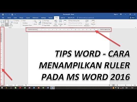 TIPS MS WORD CARA MENAMPILKAN RULER PADA MS WORD 2016