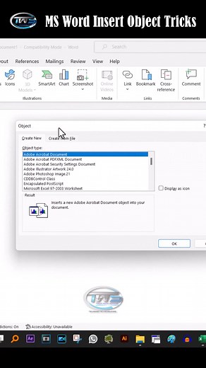 3.1K views · 81 reactions | MS Word Insert Object Tricks | 12 months name in microsoft excel worksheet #msword #insertobject #microsoftword #microsoft #reels #fbreels #reelsfb | Tech With Sumon | Facebook