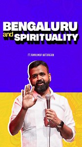 Bengaluru & Spirituality 😂❤️ Alt Tab - Life of Ram - Up Next : Madurai - Aug 30 UK 🇬🇧 : Reading - Sep 6, London - Sep 7 🇺🇸 USA Tix live For : Atlanta, Austin, Bay Area, Boston, Chicago, Dallas, Detroit, Houston, Los Angeles, Minneapolis, Portland OR, Seattle, Tampa, Virginia Live Soon : Bentonville, New Jersey, Raleigh, Toronto 🇨🇦 #ramkumarcomic #standupcomedy #tamilfunny #bengaluru #bangalorevibes | Ramkumar Tamil Comic