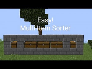 Minecraft - Multi Item Sorter - Sort multiple items into one chest!