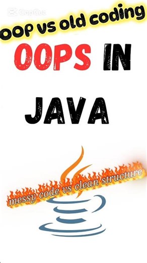 OOP Series (2/30) 🔥Procedural vs OOP — simple comparison#OOP #Java #Coding #Developers #Programming