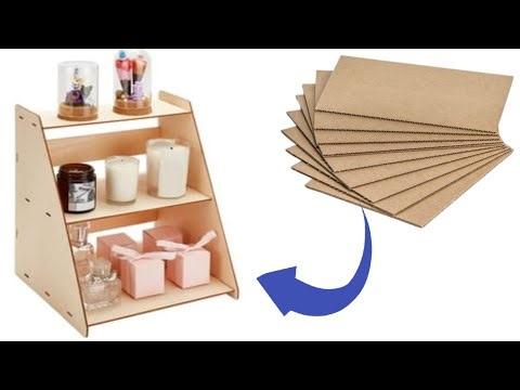 How to Make Study Table Organizer With Cardboard at Home/ Table Rack/ Table Decor