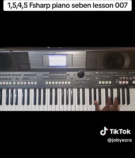 How to Play Seben on Keyboard FSharp | Piano Lesson 007