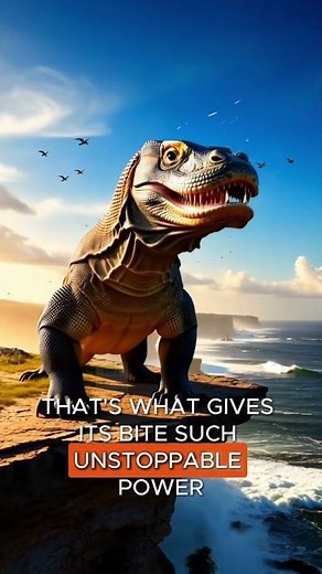 The Komodo Dragon’s Iron Teeth! #facts